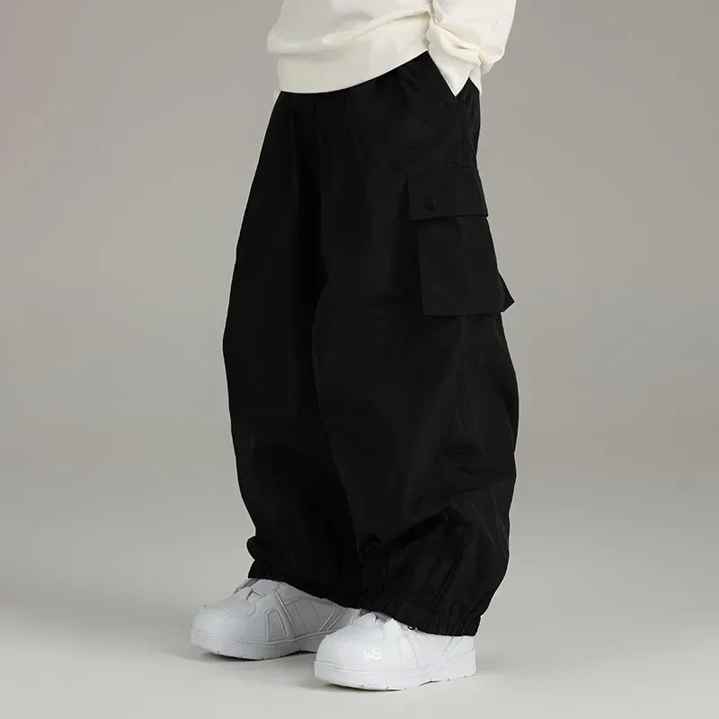 Cargo baggy Snowpants Black