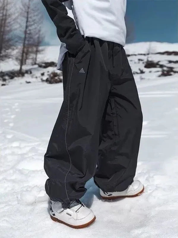 Baggy Snowpants 30K Waterproof – Heronix Black Ski Pants